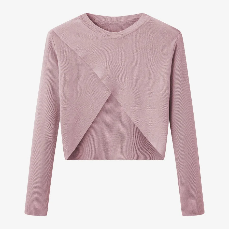 שמלת סאטן ארוכה עם טופ סריג קצר